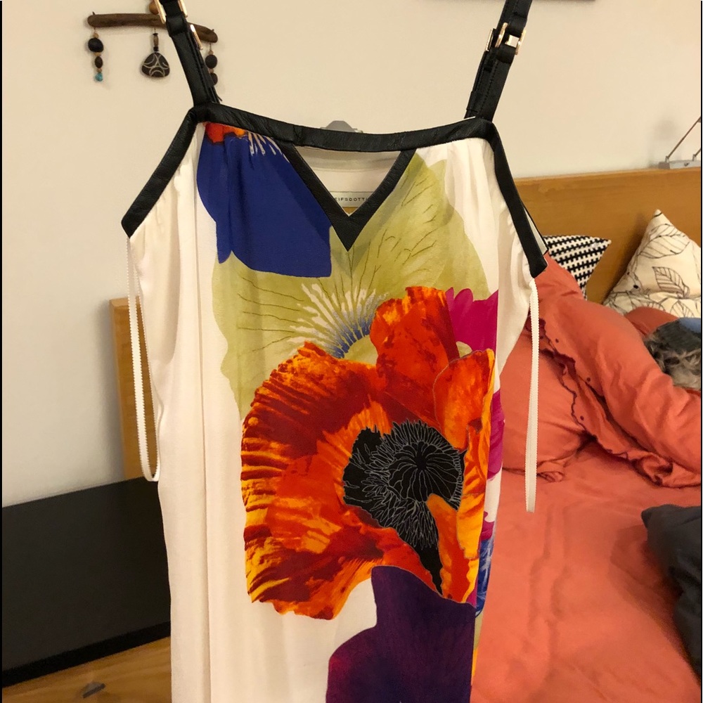 Anthropologie Leifsdottir flower maxi dress size 0 - Picture 1 of 7